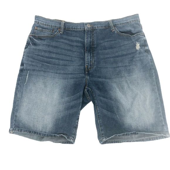 athletic jean shorts